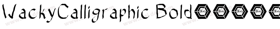 WackyCalligraphic Bold字体转换